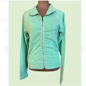 We the Free green full zip up lightweight jacket XS